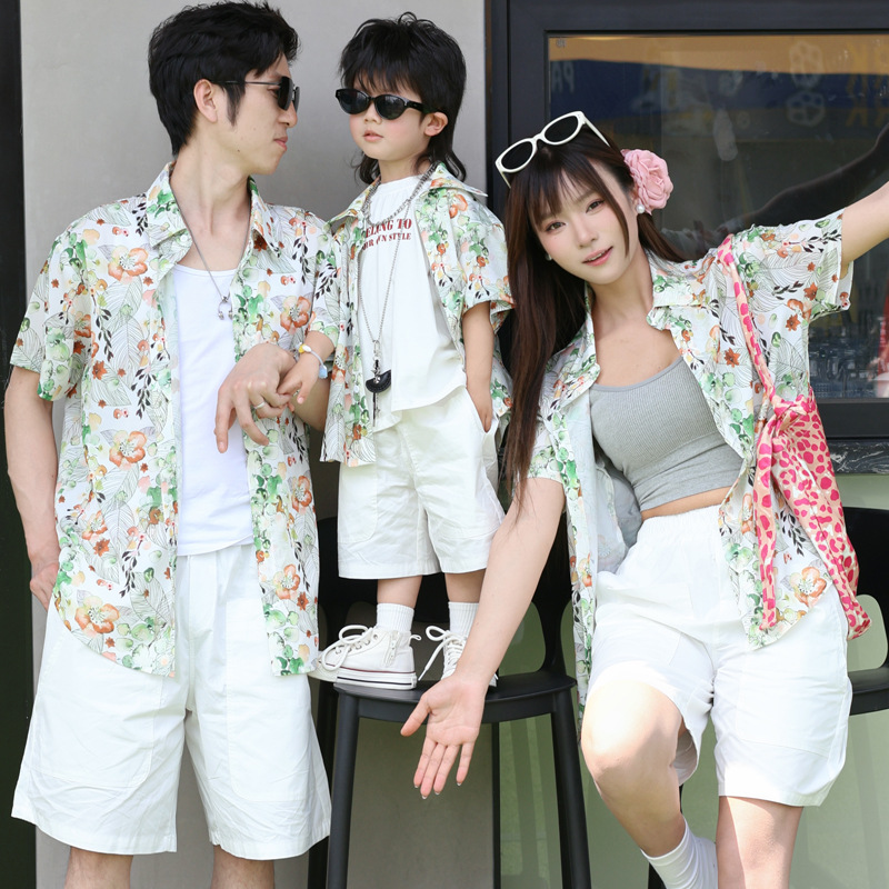 Plant Parent Shirt - 홀리데이 룩 부모-자식 꽃무늬 셔츠 온