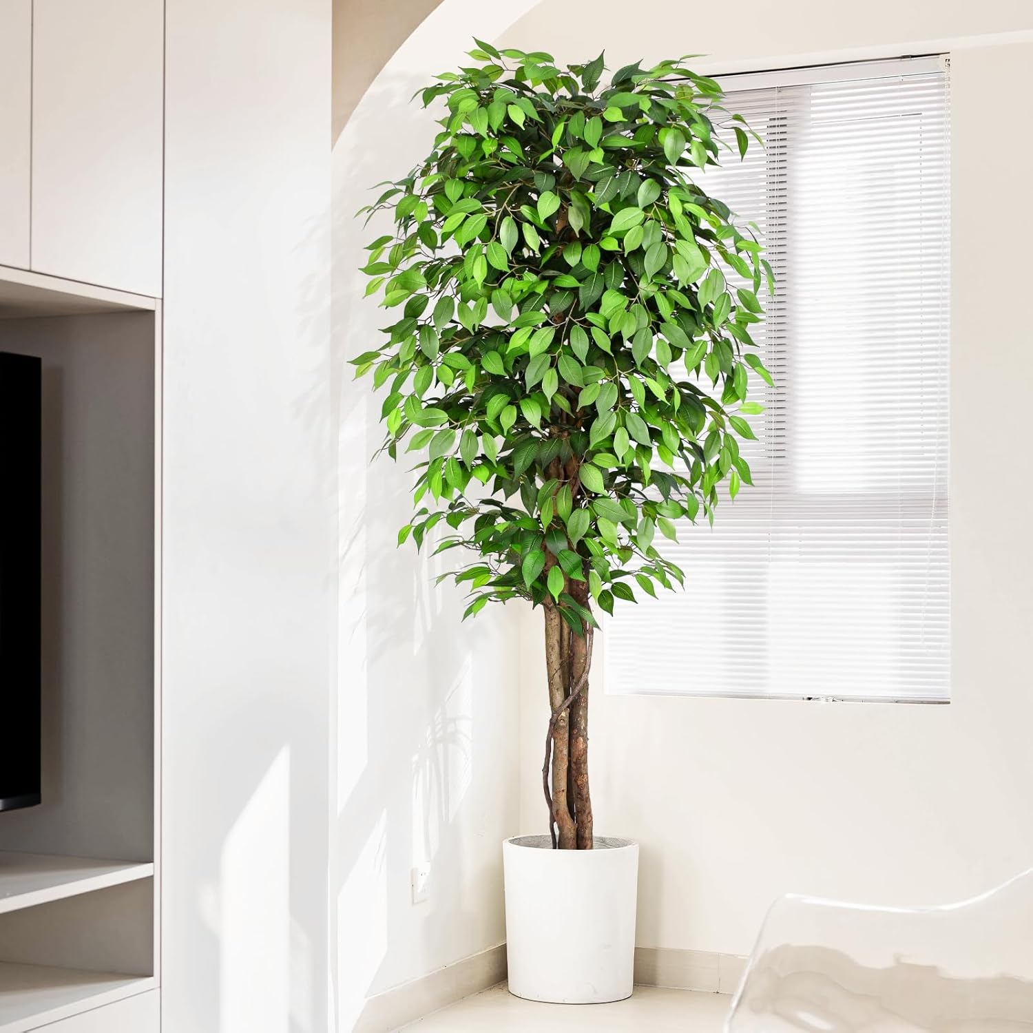 실제와 같은 인조 고무나무, 자연스러운 줄기와 풍성한  - Fiddle Leaf Fig 리뷰 및 가격