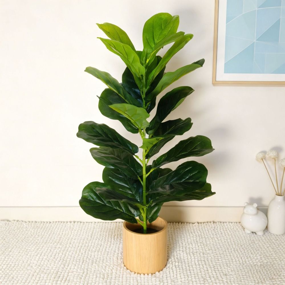 녹색 플라스틱 인조 고무나무 대형 23잎 대형 인조 고 - Fiddle Leaf Fig 리뷰 및 가격
