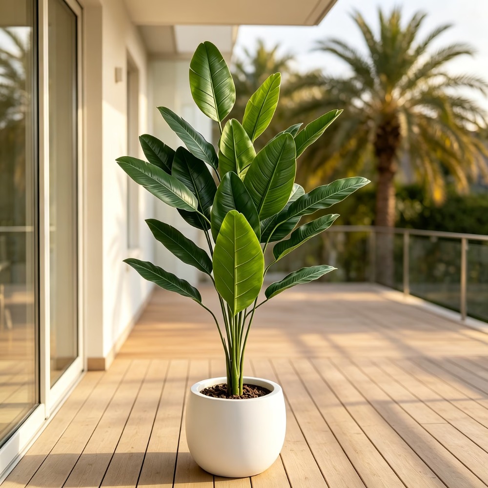 1PC 105cm 대형 인조 바나나 나무 15잎 야외  - Fiddle Leaf Fig 리뷰 및 가격
