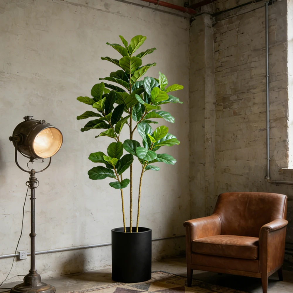 64/122cm 인조 피클무화과나무 가짜 오크 식물 열 - Fiddle Leaf Fig 리뷰 및 가격