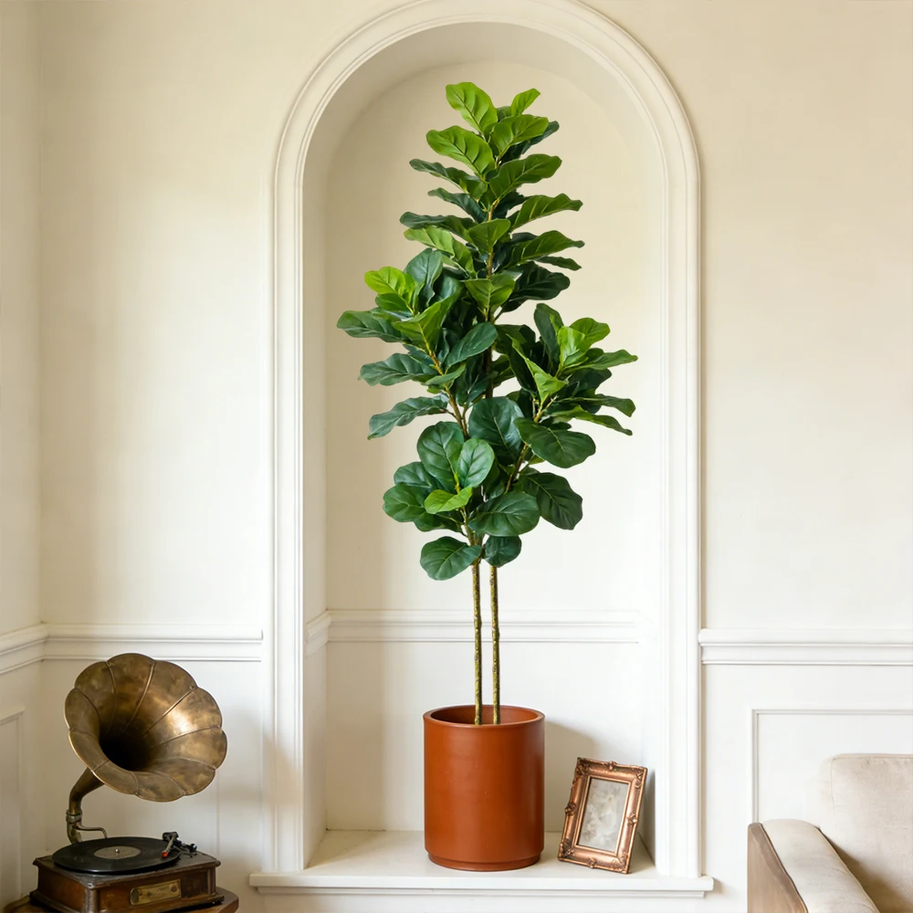 64/122cm 인조 피클무화과나무 가짜 오크 식물 열 - Fiddle Leaf Fig 리뷰 및 가격