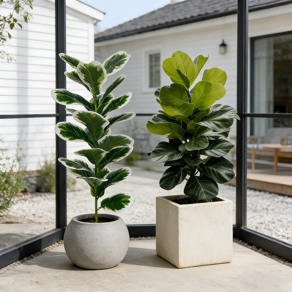 실외 인조 반얀 나무, 정원, 현관, 마당, 사무실,  - Fiddle Leaf Fig 리뷰 및 가격
