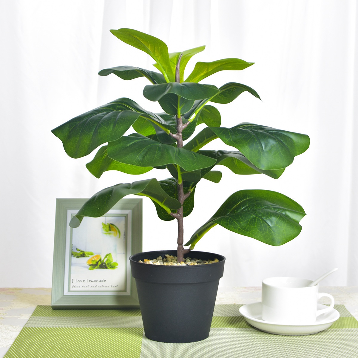 AB33-2Pcs 인공 바이올린 잎 무화과 나무 19. - Fiddle Leaf Fig 리뷰 및 가격