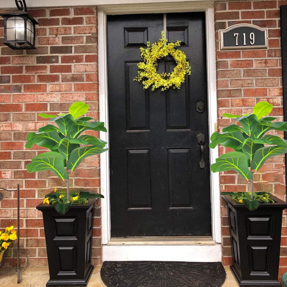 AB33-2Pcs 인공 바이올린 잎 무화과 나무 19. - Fiddle Leaf Fig 리뷰 및 가격